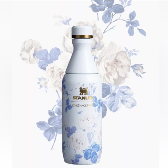 Stanley Other - 💙🩵The Stanley x LoveShackFancy All Day Slim Bottle | 20 OZ Everblooming Rosettes